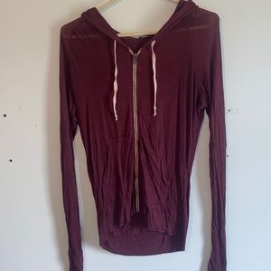 PURPLE BRANDY MELVILLE ZIP UP!